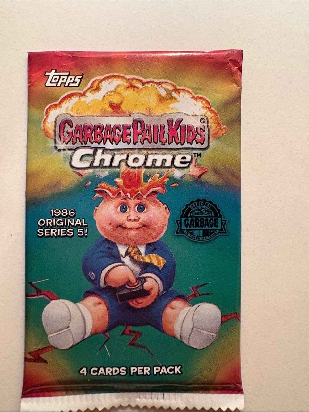 Topps Garbage Pail Kids Chrome Pack - Green, Red, Yellow